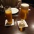 ノルテ - ドリンク写真:オレンジジュースとビールで乾杯です！
