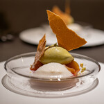 Restaurant OGATA - 2021.10 林檎とピスタチオのミルフィーユ