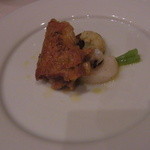 トラットリア・アルベロ - フランス産ホロホロ鶏のコンフィ　白トリュフオイル