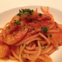トラットリア トペ - 海老と蓮根のスパゲティ ローズマリー風味