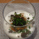 フィエルテ - 北海道産 雲丹/仏産 キャビア/じゃがいも/黒鮑アップ