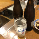 Shinki - ビール2本目。一本めが無くなると、それとなく持ってきてくれました。このシステムなら3本にしとけばよかった。