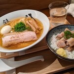 銀座 八五 - 特製中華そば＆特製肉ご飯