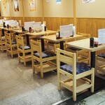 大衆酒肴スタンドさかば。 - 店内（テーブル席）