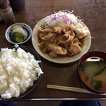 長谷川ドライブイン - 焼肉(バラ)＋ご飯＋味噌汁  計780円税込  R3.10.4