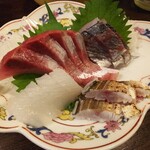 金町製麺 - 刺身盛り合わせ