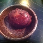 多満川 - ランチに付いてきた栗の渋皮煮