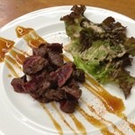 道の駅 山崎 鹿の蔵 - 鹿肉ステーキ