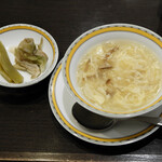 Ginza Asuta - たまごスープ、香の物