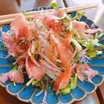 串焼き 巴 - クレソンと生ハムのサラダ