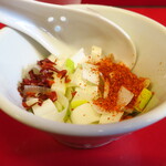 ラーメン二郎 - 待ってる間にカスタマイズ♪