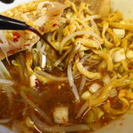 ラーメン二郎 - 赤酢投入～♪