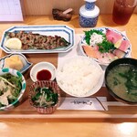 季節料理 漁亭 - 金太郎鰯の笹焼き1200円