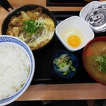 吉野家 - 月見牛とじ御膳大盛＋とん汁変更（秋限定）