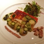 TEPPAN&WINE MASA - 野菜がたくさんいただける鉄板焼屋さん！
                                定番の２０品目の野菜のテリーヌ