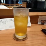 天ぷら弥平 - 緑茶ハイ 500円