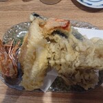 Tempura Kassen Sake Dokoro Heso - 天ぷら五種 