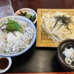 うどん市 - (料理)ざるしらす丼セット うどん大盛り