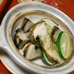 松茸の醤油焼き