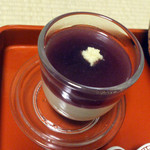一乗院 - 豆乳蒸し、紫式部見立て、おろし生姜