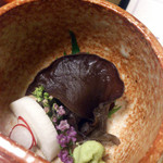 一乗院 - 生きくらげ、長芋、大葉、本山椒