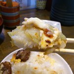 びっくり焼き亭 - びっくり辛子をたっぷりつけて・・・＾＾　旨し！