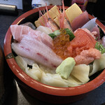 ゆたか寿司 - 海鮮丼（ネタダブルダブル・しゃり大もり）