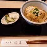 Echigo - 小丼ぶりの中から、”小 カツ丼”　570円を選びました。