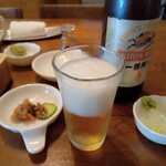 そば さるなし屋 - ビール！