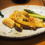 すし処 錦 - ホタテと松茸のバター焼き