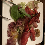 COCKTAIL WORKS - ＊ 白州ソーセージの盛り合わせ　1,500円