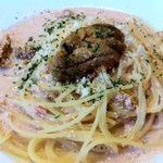 牡蠣と魚介のレストラン クオーレ デルペッシェ - ウニと明太子のパスタ