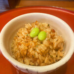 江戸堀 木田 讃岐うどん - かやくご飯もたまりません