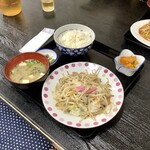 くつろぎ味処 ちぐさ - 野菜いため定食 750円(税込)