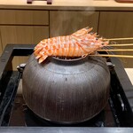 鮨旬美西川 - 茶釜蒸し