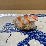 鮨旬美西川 - 車海老　蒸し