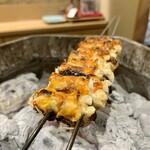 鮨旬美西川 - 車海老の頭焼きます