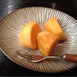天庵 - サービスの柿