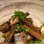こころや - 秋刀魚と牛蒡の有馬山椒煮アップ