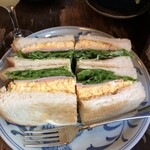 高山珈琲 - トーストサンドイッチE(玉子ハムチーズ）￥７００