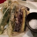 Yamakou - 茄子とオクラの天ぷら