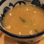 中華そば 青葉 - スープ割はこんな感じ。