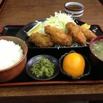 Katsugyo Chibaya - 2012/11カキフライ定食