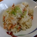 日本料理 鎌倉山倶楽部 - 駿河湾で採れた桜エビの混ぜご飯