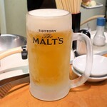 焼肉やっちゃん - モルツ生ビール