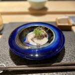 Sushi Shou - ブリ西京漬け、タラの白子、白子ソース