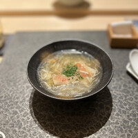 すし昇 - キンキのかきたまあんかけ、銀杏