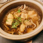 こなす - ひらめの唐揚げのきのこ餡かけ