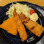 北の味紀行と地酒 北海道 - 日替わり定食（ミックスフライ）