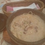 アンジェリーナ - ツナとたらこときのこのクリームパスタ